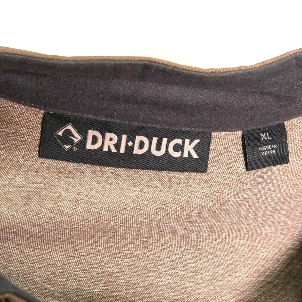 DRI DUCK Ace Woven Jacket Soft Stretch 5327 Field Khaki Brown Men's Size XL